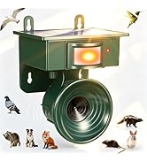 2026 Solar Ultrasonic Bird Repeller Outdoor,Woodpecker Deterrent for House,Weatherproof Pigeon Go...