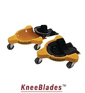 Milescraft 1603 Knee Blades-Durable Heavy-Duty Knee Pads with 3 Casters &amp;amp; Comfortable