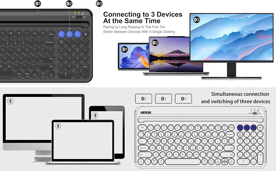 Bluetooth Keyboard with Cradle 2