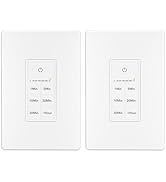 BN-LINK Countdown Timer Switch for Exhaust Fan, Bathroom Fan Light Switch Timer 1-5-10-20-30-60mi...
