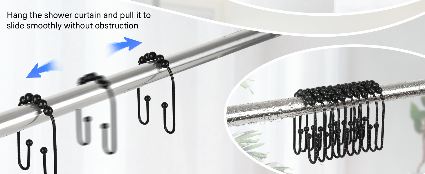 shower curtain hooks