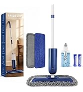 PowerMop for Floor Cleaning with 2 Washable Pads - Wet Dry Microfiber Mop with 720 ml Refillable ...