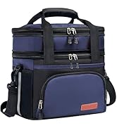 JOINGO Lunch Box For Men/Women,Large Double-layer Insulated Expandable Reusable Leakproof Cooler ...