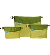 pack all 3 Pcs Water-resistant Material Zipper Pouch Set, Mesh Zipper Bags for Storage, Travel, O...