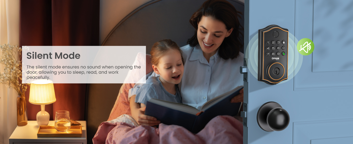 fingerprint door lock with knob