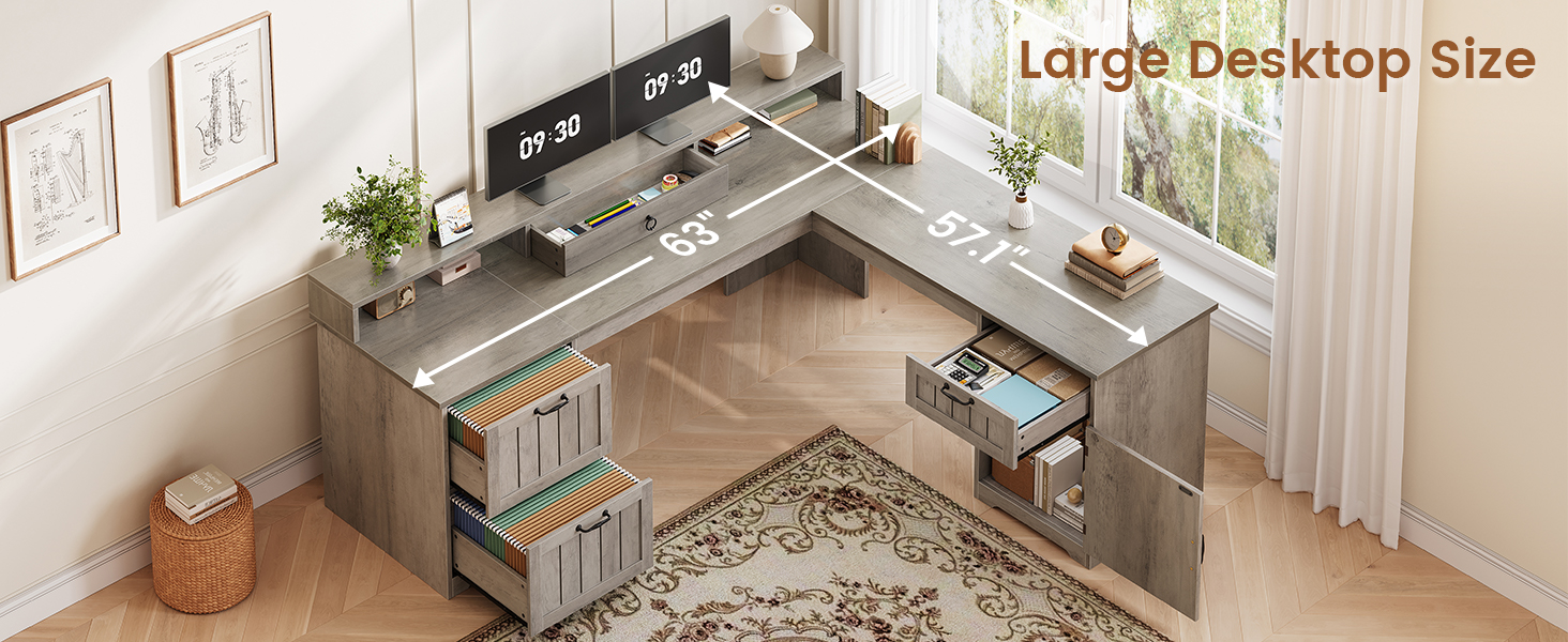 l shaped office desk