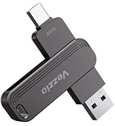 Vezzio USB Flash Drives 2 in 1 OTG USB 3.2+ Type C, Thumb Drive Swivel Design Memory Stick for iP...