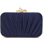 RonFoxi Clutch Purse for Women, Evening Bag with Removable Chain Strap Elegant Handbag for Weddin...
