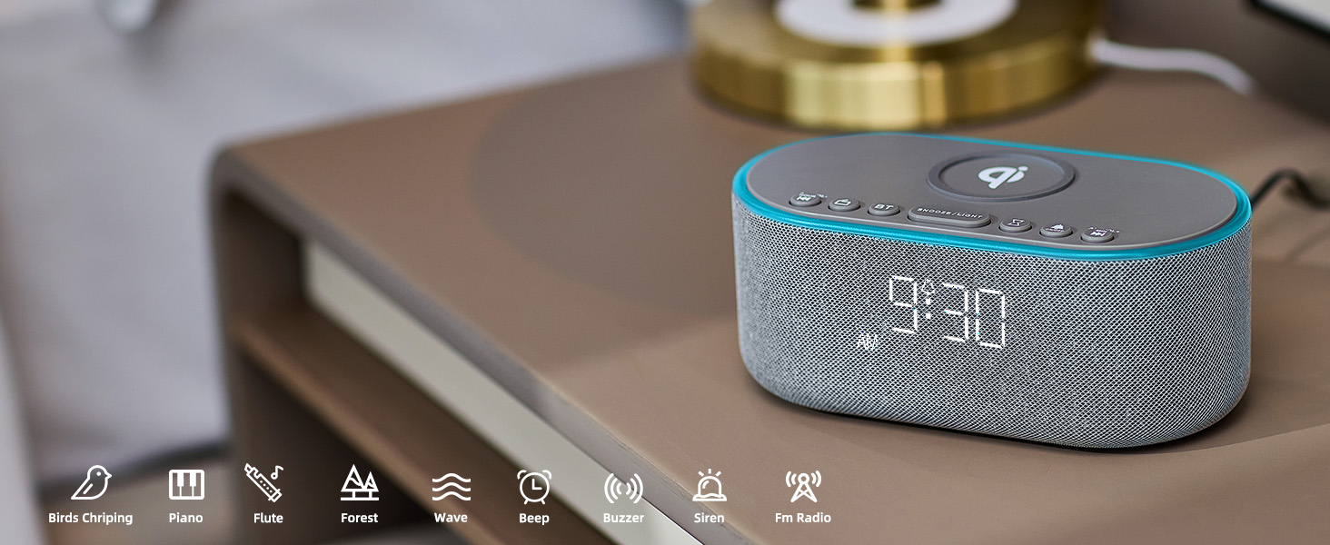 alarm clocks with wireless charging