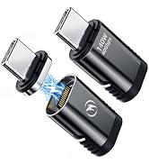 DuHeSin USB C Magnetic Adapter, 2 Pack, 24 Pin Straight with PD 140w Charge USBC 4 40Gbps Data Tr...