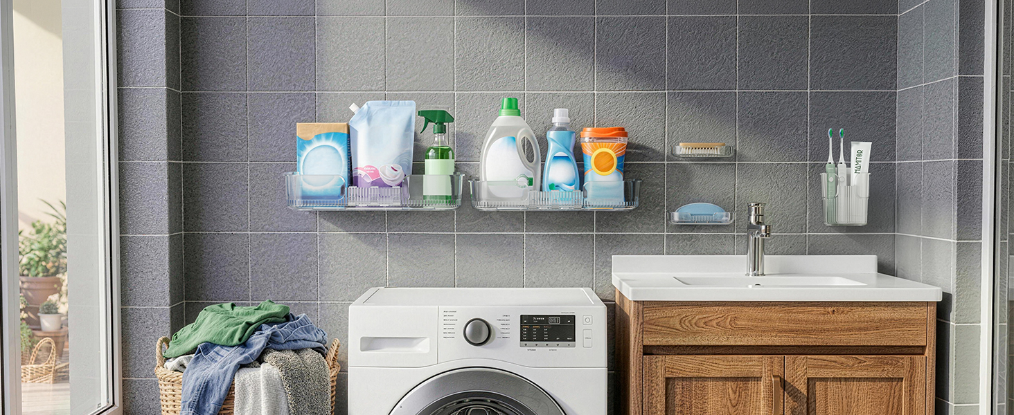 bathroom shelves