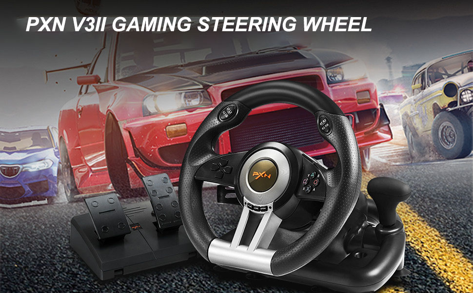 PXN V3 PC Racing Wheel with Pedals