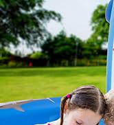 SULIFEEL Shark Inflatable Play Center Kiddie Pool with Slide and Sprinkler for Children, 8ft x 5f...