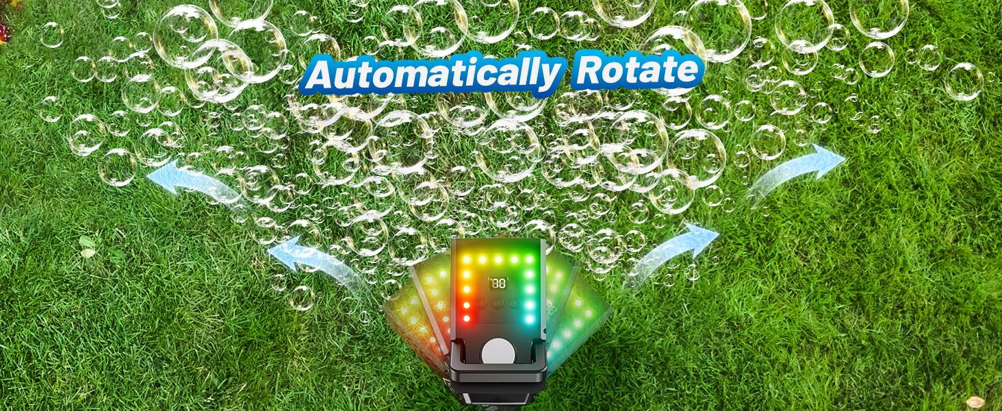 rotating bubble machine