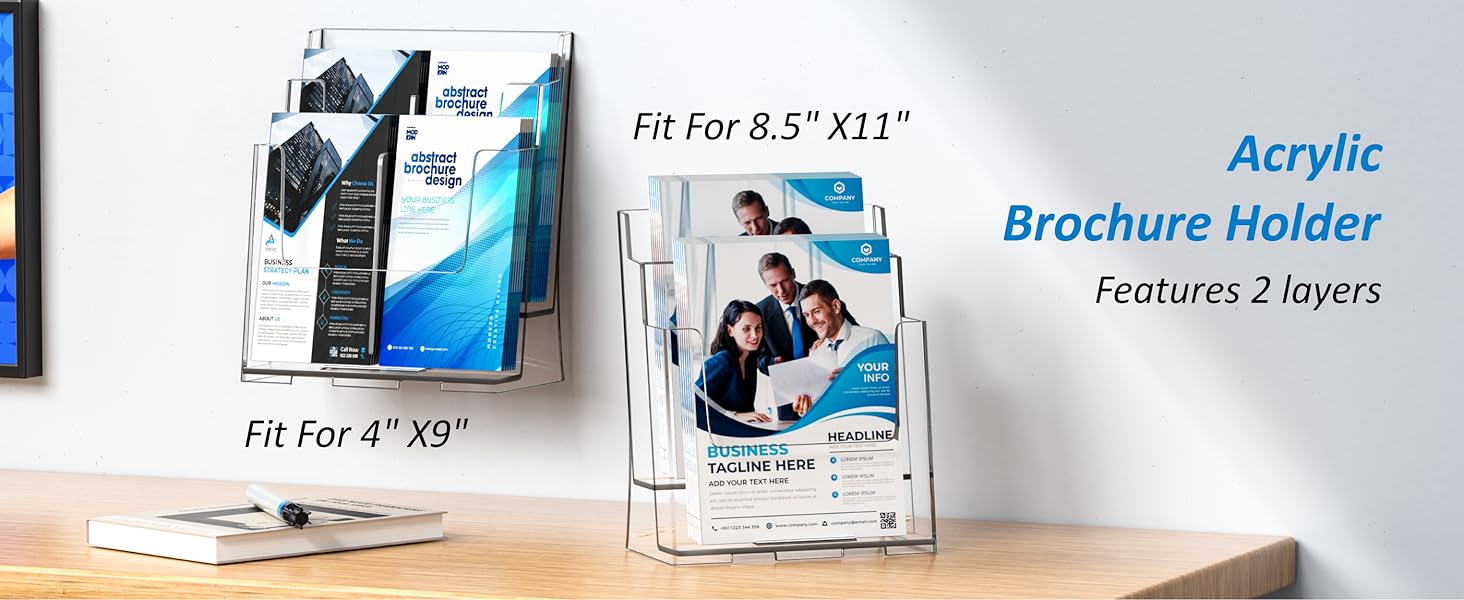 Acrylic Brochure Holder 8.5x11