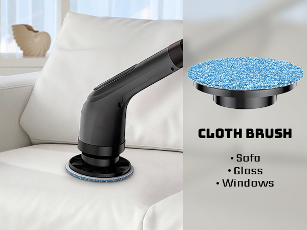 Cloth brush for sofa, glass, windows