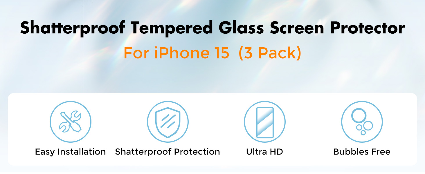 Screen Protector for iPhone 15