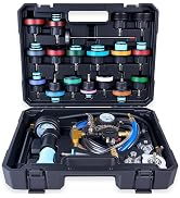 KOOPOOL 30PCS Radiator Pressure Tester Kit, Coolant Pressure Tester and Vacuum Refill Kit for Aut...