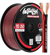 Install Link 16 AWG Gauge Speaker Wire Cable Stereo, Car or Home Theater, CCA (250 Feet)