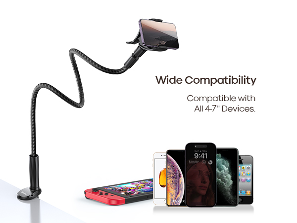 Lamicall Gooseneck Phone iphone Holder Bed mount headbroad