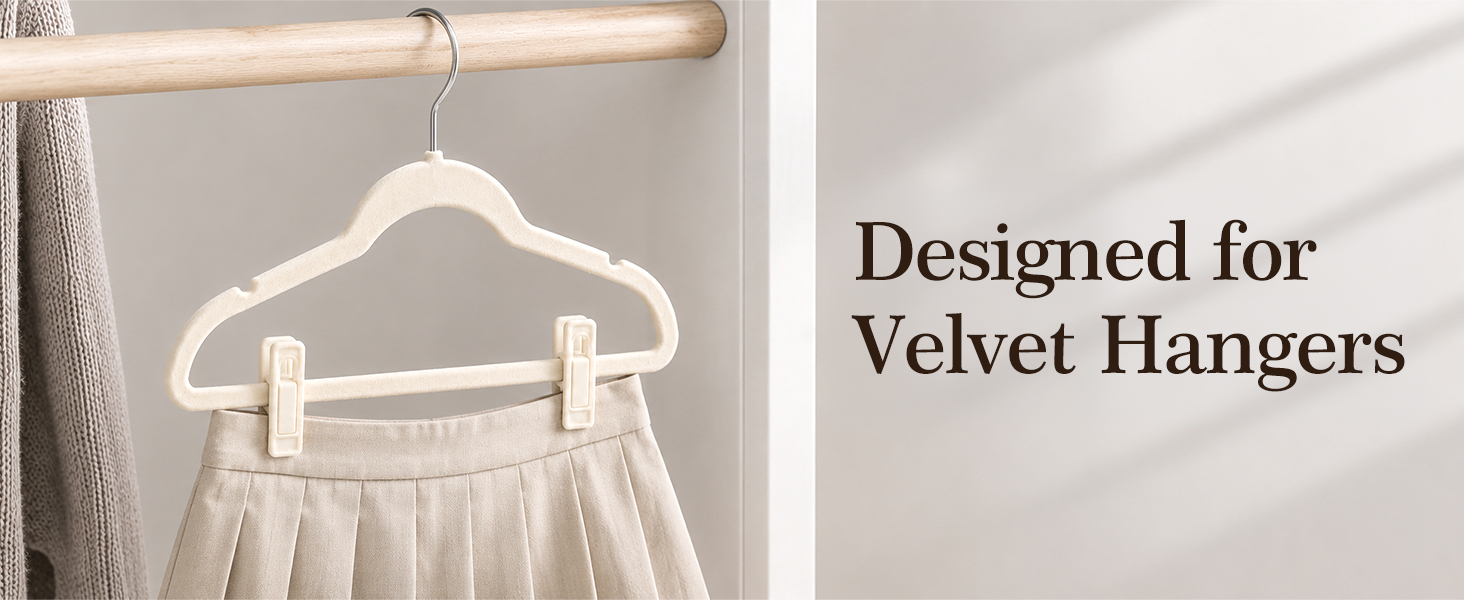 Velvet Hanger Clips
