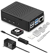 [17.5W 5V 3.5A] Raspberry Pi 4 Case, with iUniker 17.5W 5V 3.5A USB C Raspberry Pi 4 Power Supply...
