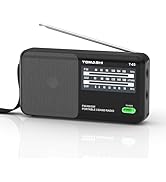 TOMASHI Portable Radio AM FM, Shortwave Radio with Large Knob, Big Speaker, and Headphone Jack,Tr...