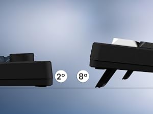 Wireless Keyboard Computer, LED Low Profile Creamy Keyboard