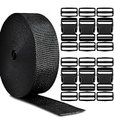 CooBigo 2" Buckles Straps Set:6 Pack Quick Release Buckles+10 Yard Webbing Straps 2 Inch Wide+12 ...