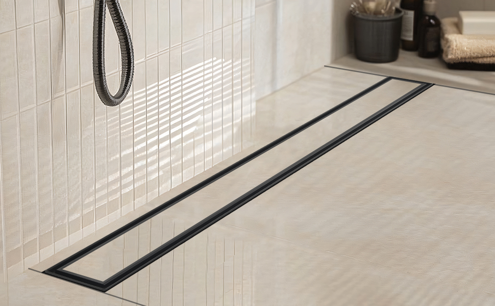Black Shower Drain