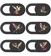 PRESSINART 6Pcs 6 Styles Cute Camera Cover Slide Phone Privacy Camera Cover Hummingbird Design We...