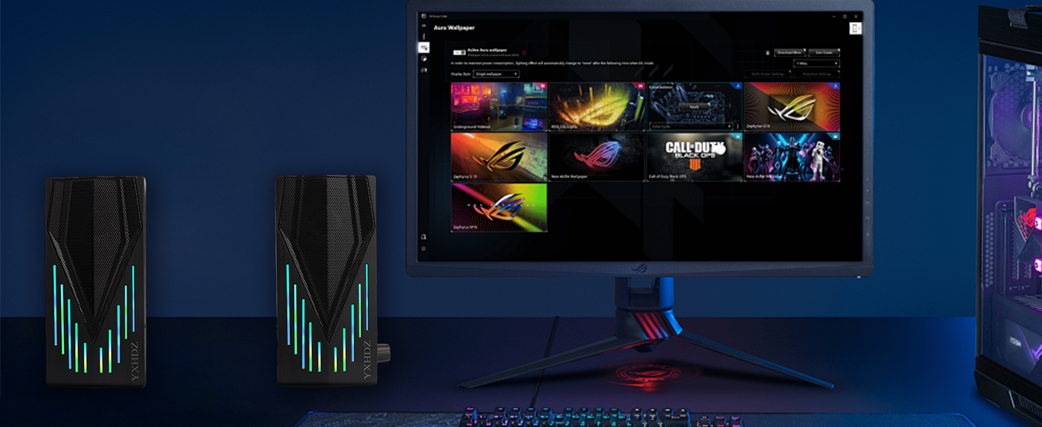 RGB computer speaker