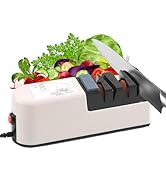 NCONCO Electric Knife Sharpener, 2 Stage Kitchen Knife Sharpener with Whetstone for Quick Sharpen...