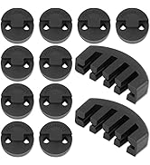 Rubber Violin Practice Mute Set, 10 Pack Round Tourte Style Mute for Violin and Small Viola &amp; 2 P...