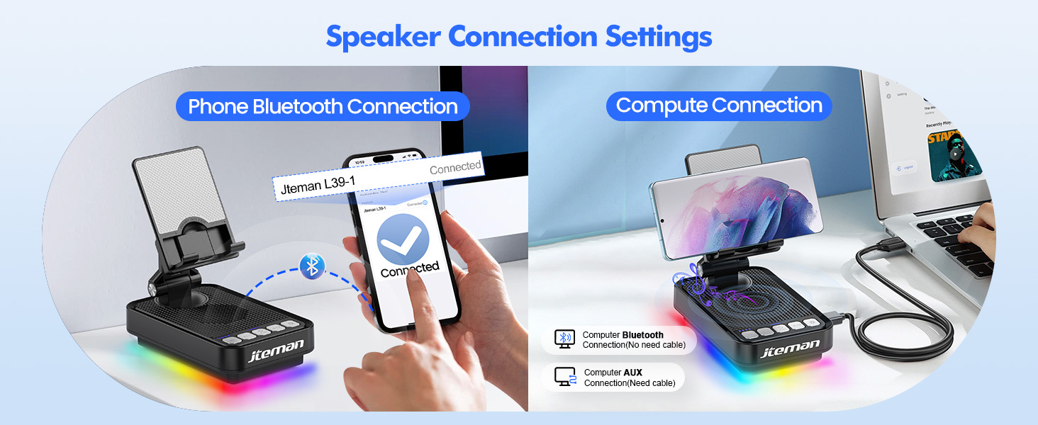 phone stand with bluetooth speaker