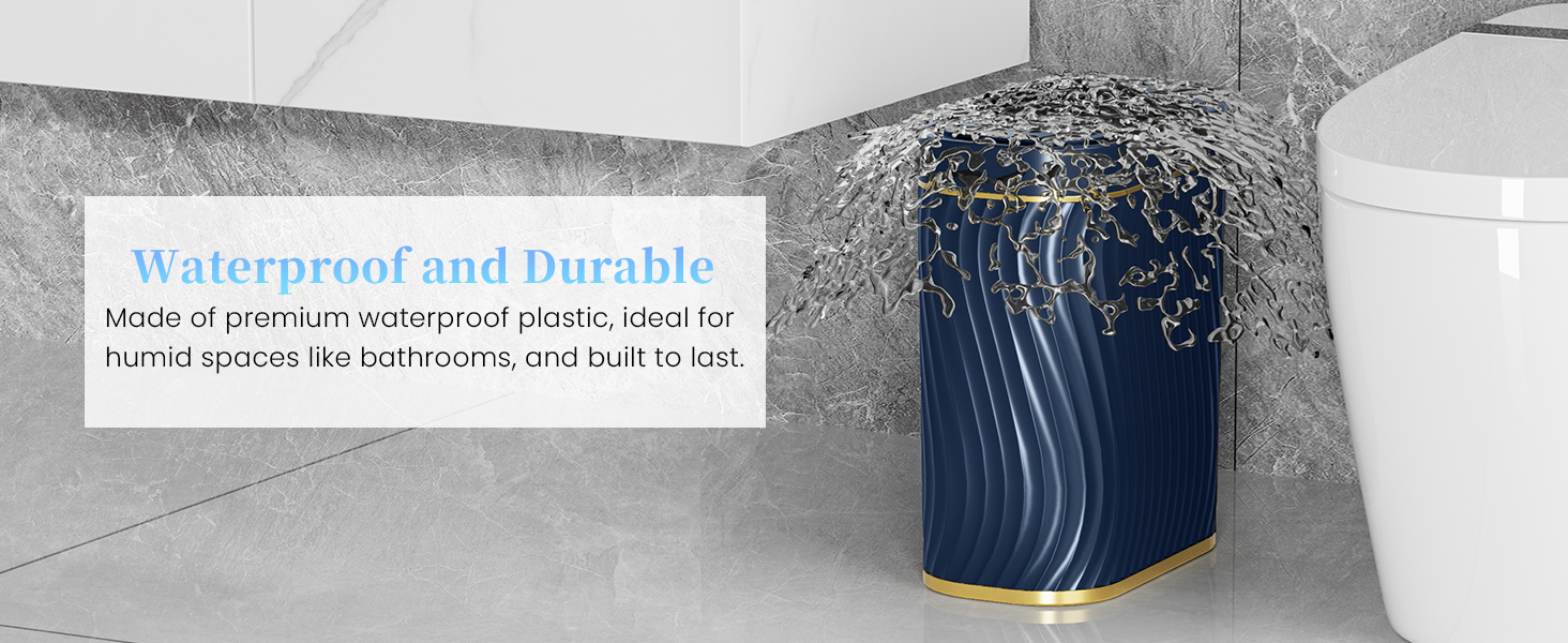 Bathroom Small Trash Can with Lid