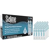 20ct Saline Solution Ampoule (5ml) 0.9% NaCl | Moisturize Sinuses | Refill Nebulizer | Safe for N...