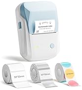 NIIMBOT B1 Label Maker Machine with 3 Tapes, 50x30mm White/40x30mm Clear/34x34mm Round, Bluetooth...