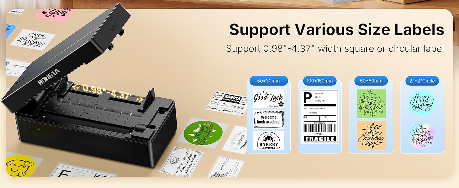 Support Various Size Labels