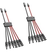KNMIPJD 2 Pack Solar connectors Tool-Free Solar Cable connectors Solar Connector for 3 Solar Pane...