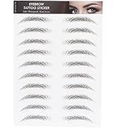 Eyebrow Sticker, Hair-Like Authentic Eyebrows, Long Lasting False Eyebrows Makeup Sticker for Wom...