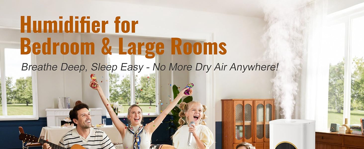 humidifiers for bedroom large room with night light