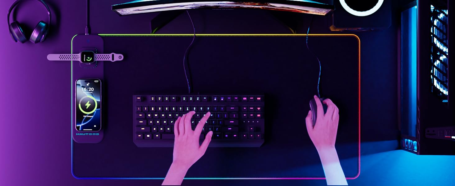 Wireless Charging Mouse Pad