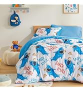 SLEEP ZONE Jersey Knit 3-Piece Full/Queen Size Comforter Set, Lightweight Kids Bedding Sets for A...