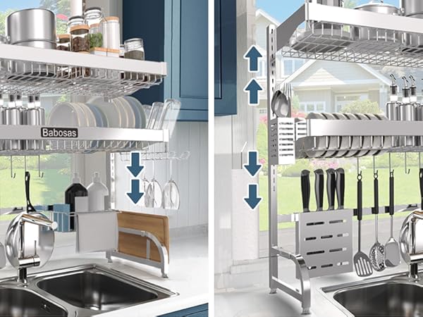 dish rack over sink