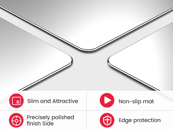 metal mouse pad features