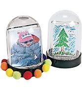 Colorations Create Your Own Snow Globe Kids Craft Kit, Set of 12, Create a Keepsake, Ideal Mother...