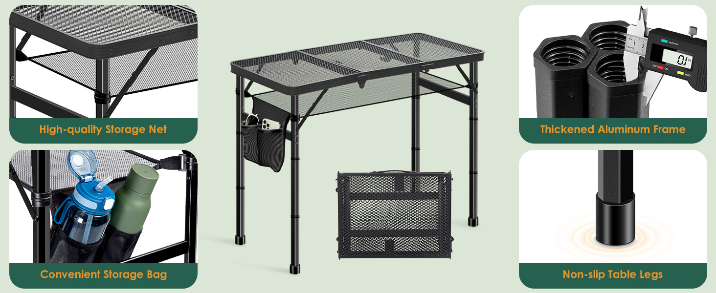 folding camping table