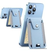 HiWe for MagSafe Wallet Stand with Privacy Flap, Strongest Magnetic Wallet for iPhone 16/15/14/13...