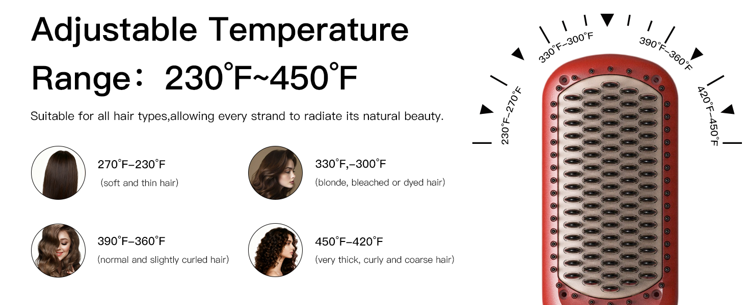 hair straightener brush